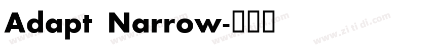 Adapt Narrow字体转换